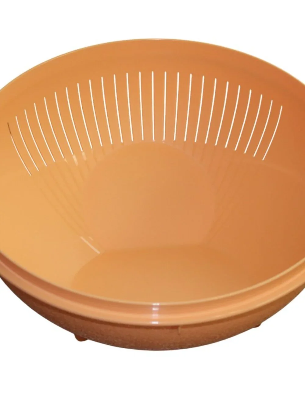 Tupperware Thatsa Colander Strainer Peach 3.75L 3.25Qt NEW 7562A-2